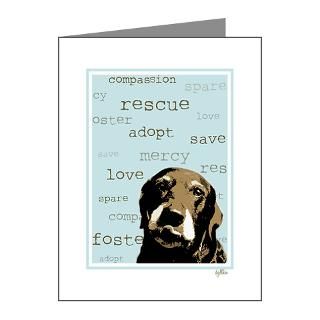 Rescue Adopt Dog Note Cards (Pk of 10)