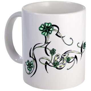 tribal irish clover mug $ 25 98