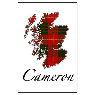 can cameron scotland map large poster $ 47 98