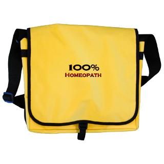 Classical Homeopathy Gifts  100 Percent Homeopath Messenger Bag