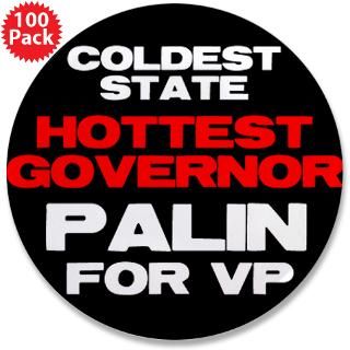 Cold State Hot Gov. 3.5 Button (100 pack)  Visit UpYoursObama