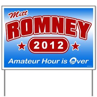 romney amateur hour yard sign $ 20 99