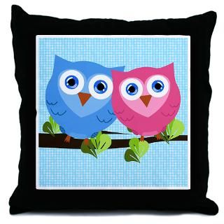 Owl Pillows Owl Throw & Suede Pillows  Personalized