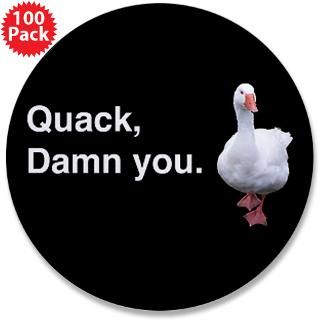 Adam Gifts  Adam Buttons  Quack Damn You 3.5 Button (100 pack)