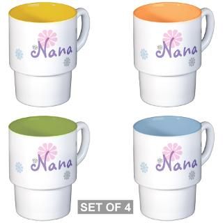 Best Nana Gifts  Best Nana Drinkware  Nana Flowers Coffee Cups