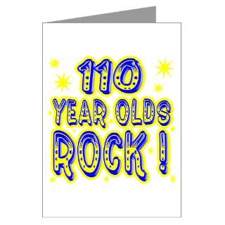 110 Year Olds Rock  Greeting Card