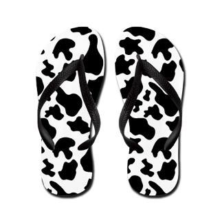 Barn Gifts  Barn Bathroom  Cow Print Flip Flops