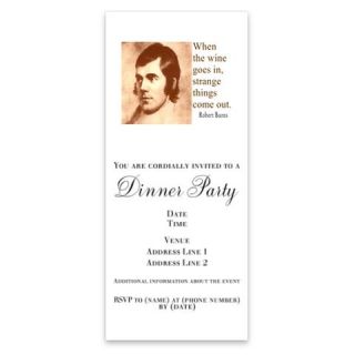 ROBERT BURNS WINE QUOTE Invitations by Admin_CP6400814  512572426