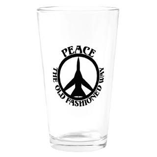 FB 111 Peace Plane Drinking Glass for $16.00