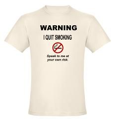 Quit Smoking Organic Mens Fitted T Shirt