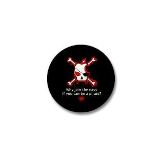 Pirate Apple 2.25 Button (10 pack)