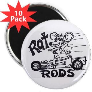 Aces Ratrod hotrod 2.25 Dash Magnet (10 pack)