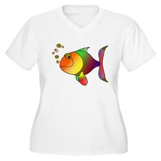 tropical fish women s plus size v neck t shirt $ 115 99