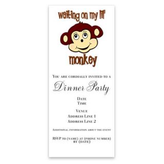 Waiting on my monkey Invitations by Admin_CP10529429  507328531