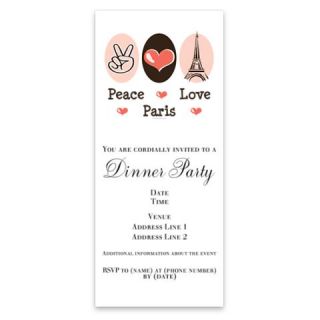 Peace Love Paris Invitations by Admin_CP8437408  512548103