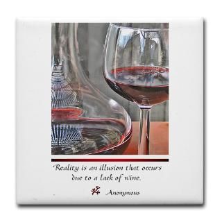 Red Wine Lover Tile Coaster