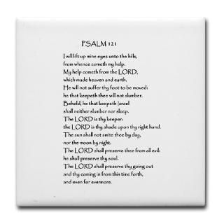 121 Gifts  121 Kitchen and Entertaining  Psalm 121 Tile Coaster