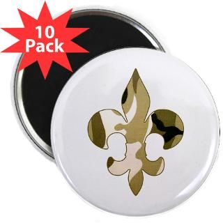Fleur de lis Camo 2.25 Magnet (10 pack)