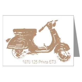 125 Scooter Tan Greeting Cards (Pk of 10