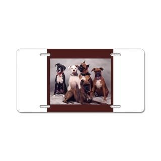 Boxer Dog License Plate Covers  Boxer Dog Front License Plate Covers