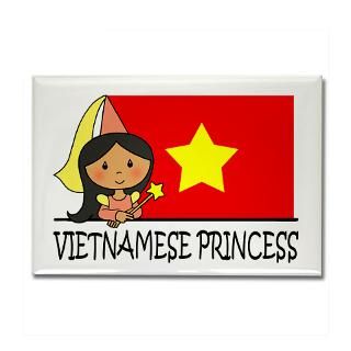 Vietnamese Princess Rectangle Sticker 50 pk)