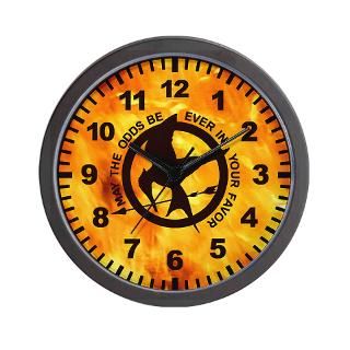 Fire Gifts  Fire Home Decor  Mockingjay In Flames Wall Clock