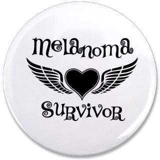 Melanoma Survivor Fighter Wings T Shirts  Cool Cancer Shirts and