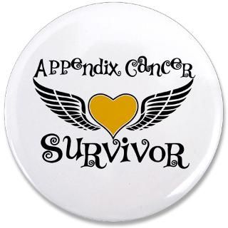 Appendix Cancer Survivor Wings Heart T Shirts  Cool Cancer Shirts and