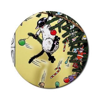 Decorating the Tree Ornament (Round)