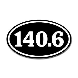 140.6 Triathlon Oval Sticker