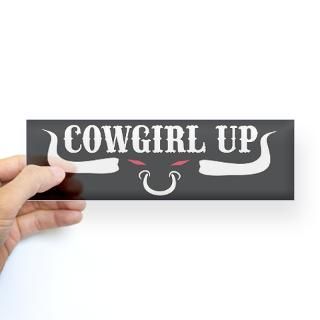 Cowgirl Up Stickers  Car Bumper Stickers, Decals