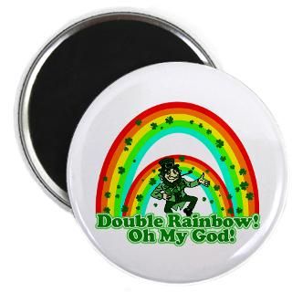 Double Rainbow Oh My God  Shamrockz   Funny St Patricks Day T