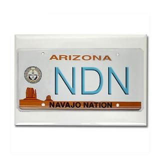 Navajo Nation NDN plate Rectangle Sticker 50 pk)