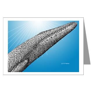 Blue Whale Close up Greeting Cards (Pk of 10)