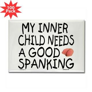 inner child spanking rectangle magnet 100 pack $ 154 99