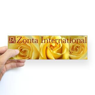Zonta Yello Rose Bumper Sticker