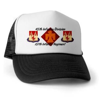157th Crests & Thunderbird Mesh Back Hat  157th Infantry Regiment