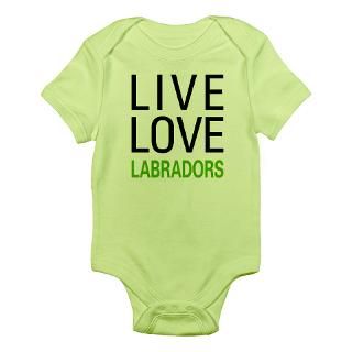 Live Love Labradors Body Suit by 100percentgear