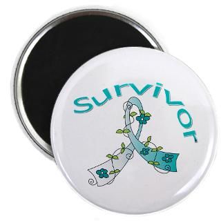 Cervical Cancer Floral Ribbon Survivor Shirts  Gifts 4 Awareness