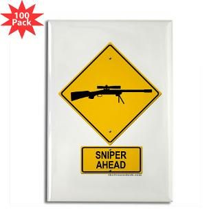 sniper warning rifle rectangle magnet 100 pack $ 179 99