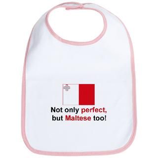 Malta Gifts  Malta Baby Bibs  Perfect Maltese Bib