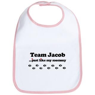 Team Jacob Like Mommy Gifts  Team Jacob Like Mommy Baby Bibs  Bib