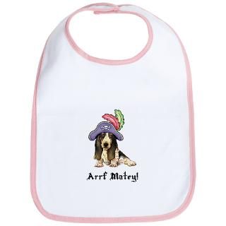 Arrgh Gifts  Arrgh Baby Bibs  Basset Pirate Bib