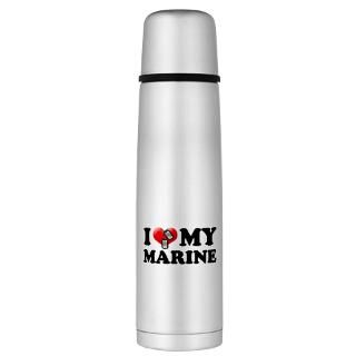 Devil Dog Gifts  Devil Dog Drinkware  I (heart) my Marine Large