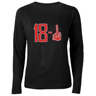 18 1 NY Football Giants Finger Long Sleeve T Shirt by geniuswear