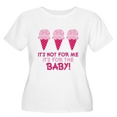 Funny Ice Cream Quote Womens Plus Size Scoop Neck T Shirt