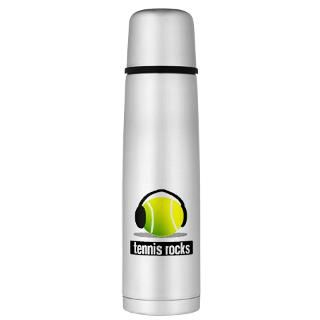Tennis Gifts  Tennis Drinkware  TENNIS ROCKS Large Thermos
