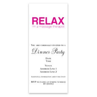 Relax Im a Massage Therapist Invitations by Admin_CP10864436