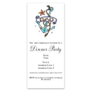 Dad Anchor Tattoo Invitations by Admin_CP9433921