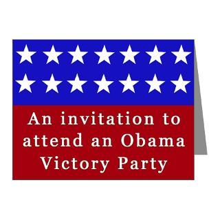 Obama Victory Party Invitations 10 pack  OBAMA 2012 and 2013